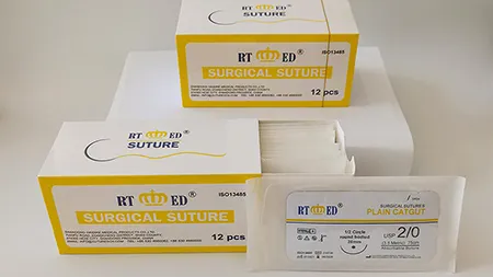 Fil de suture en catgut simple